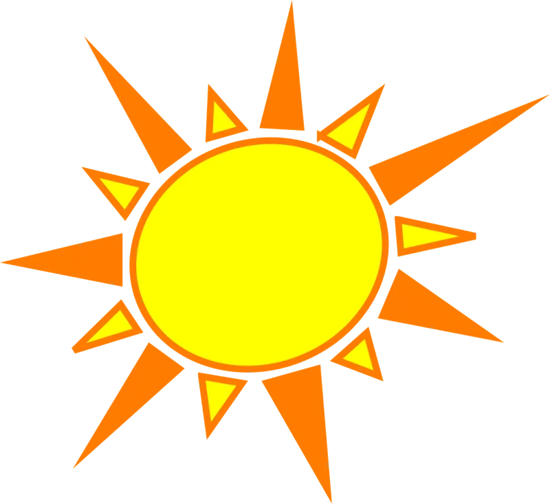 Summer Sun Nature Stickdatei – Natur