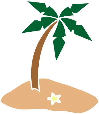 Palm tree Coconut tree Nature Stickdatei – Natur