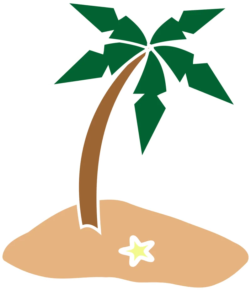 Palm tree Coconut tree Nature Stickdatei – Natur