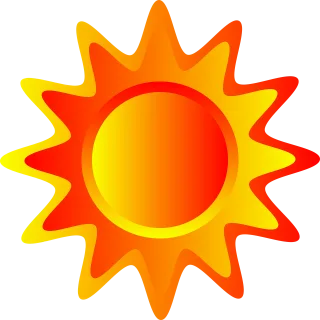Summer Sun Weather Stickdatei