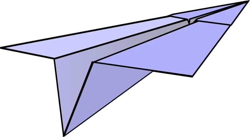 Paper plane Paper dart Paper airplane Stickdatei – Kinder