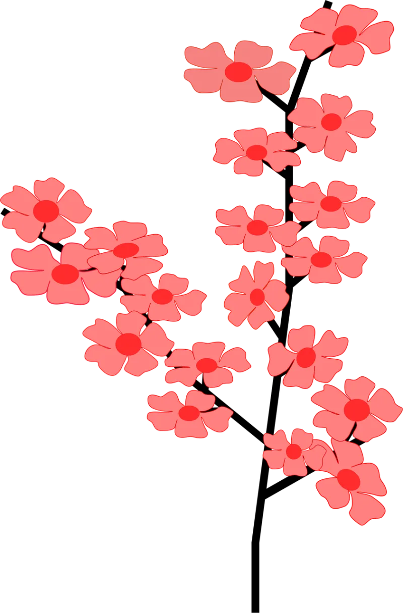 Flower Blossom Flower background Stickdatei – Blumen