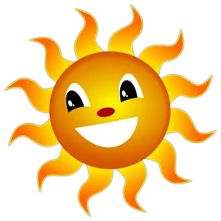 The sun A smile Summer Stickdatei