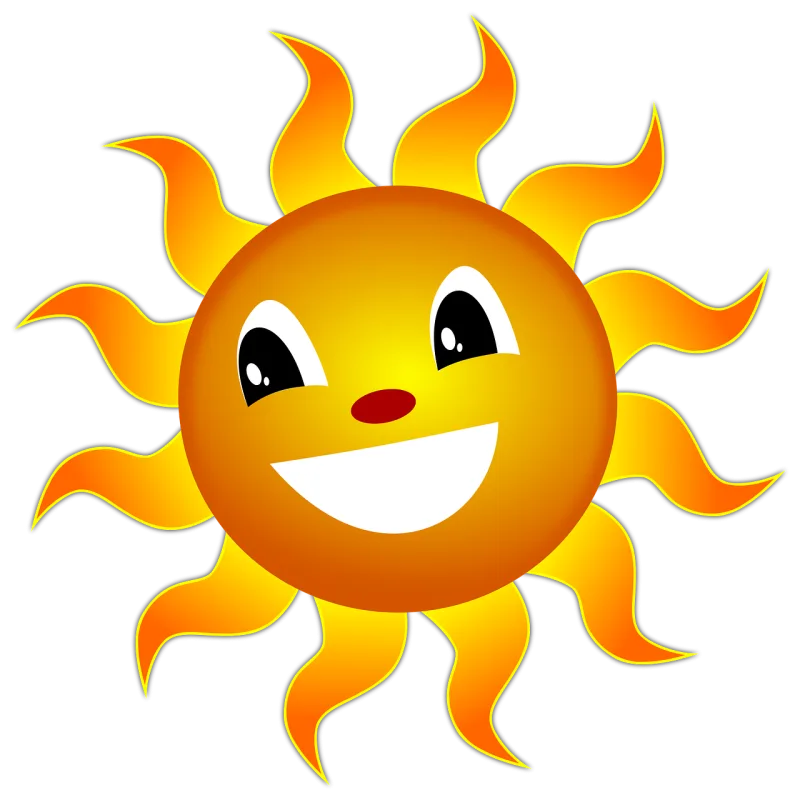 The sun A smile Summer Stickdatei – Natur