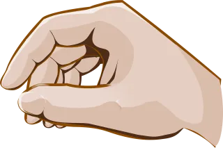 Hand Fingers Grip Stickdatei