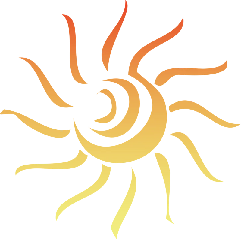 Sun Summer Abstract Stickdatei – Natur
