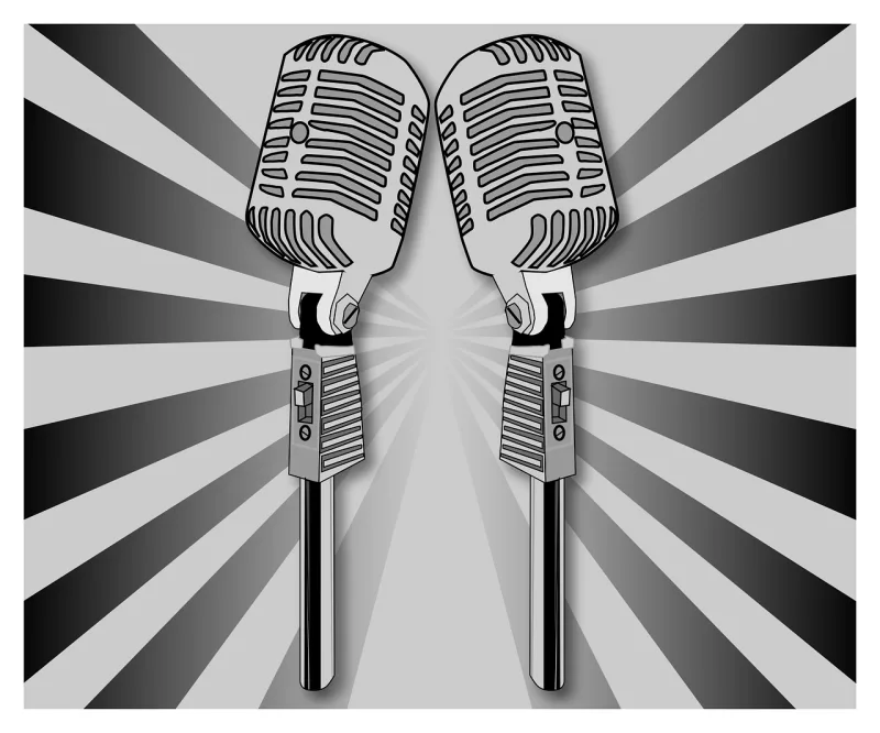 Karaoke Stereo Microphone Stickdatei – Musik