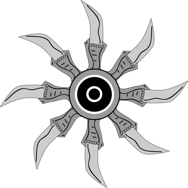 Shuriken Throwing star Ninja star Stickdatei – Weihnachten