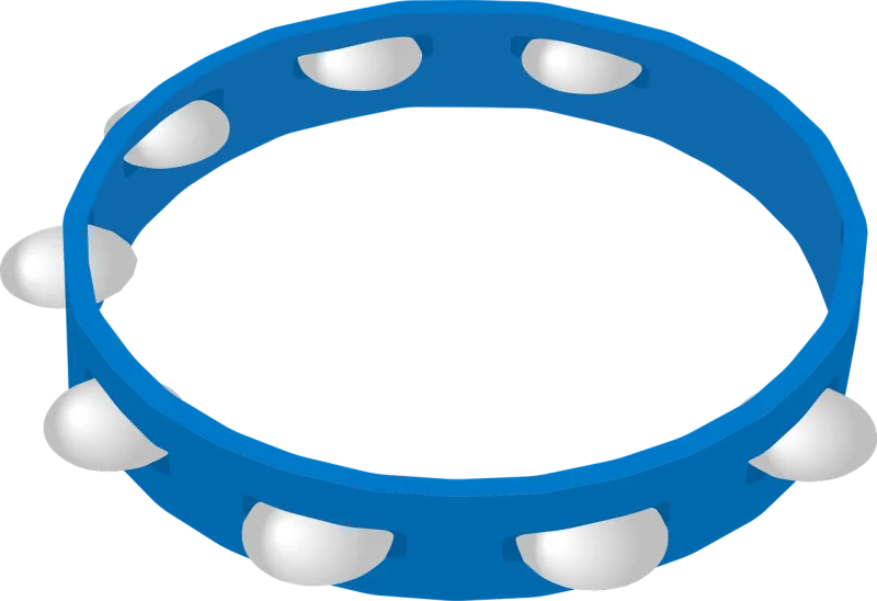 Tambourine Percussions Instrument Stickdatei – Musik
