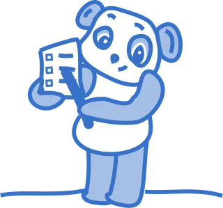 Panda Cute Choice Stickdatei