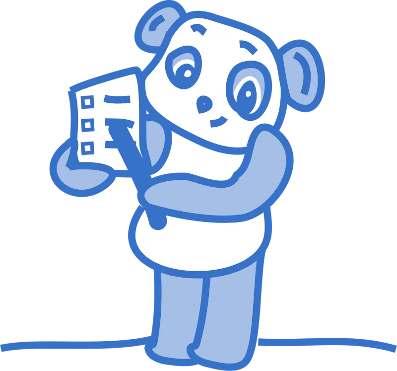 Panda Cute Choice Stickdatei – Tiere