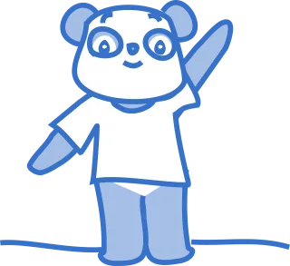Panda Bear Cute Stickdatei