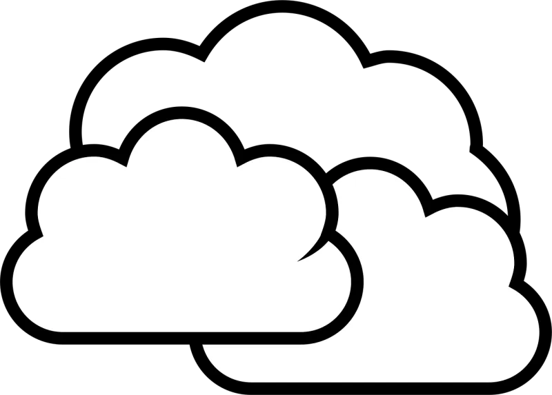 Cloud Cloudy Gray Stickdatei – Natur
