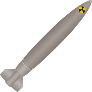 Atomic bomb Nuclear missile Rocket Stickdatei