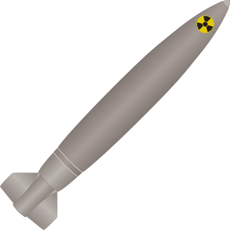 Atomic bomb Nuclear missile Rocket Stickdatei – Kinder