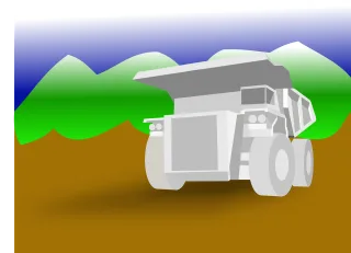 Construction vehicle Mining Truck Stickdatei