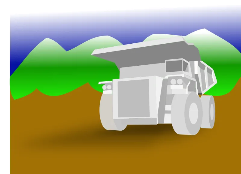 Construction vehicle Mining Truck Stickdatei – Fahrzeuge