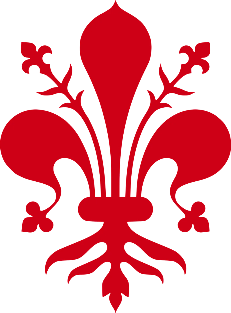 Florence Italy Heraldry Stickdatei – Blumen