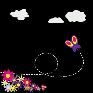 Butterfly Flower Flower wallpaper Stickdatei