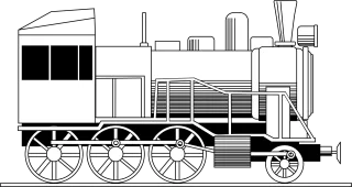 Locomotive Engine Engraving Stickdatei