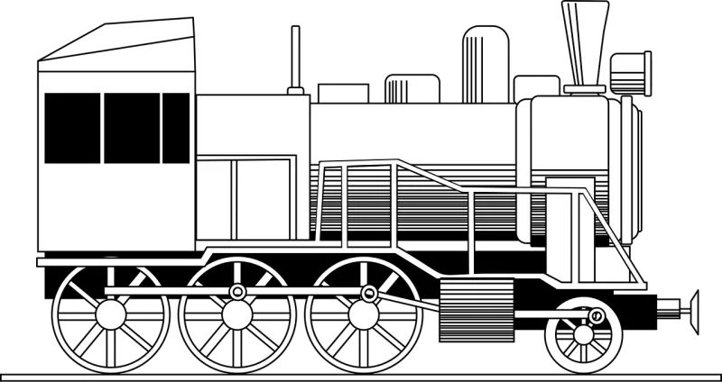 Locomotive Engine Engraving Stickdatei – Kinder