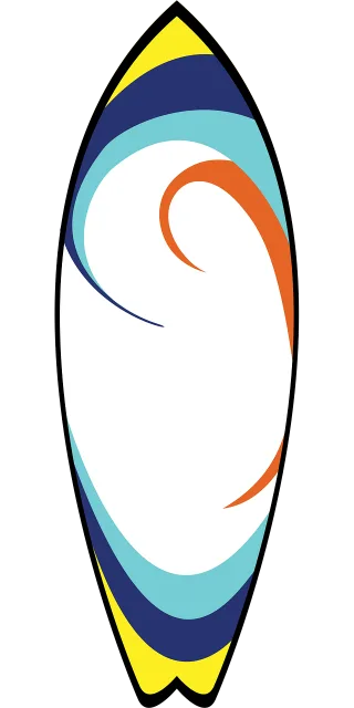 Surfboard Beach Sports Stickdatei