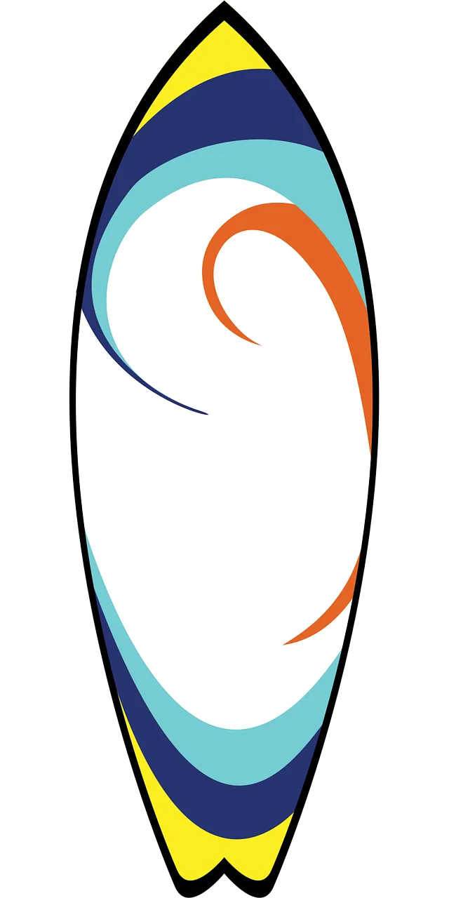 Surfboard Beach Sports Stickdatei – Natur