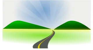 Greenery Highway Drive Stickdatei