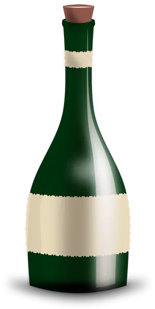 Wine Bottle Champagne Stickdatei – Essen & Trinken