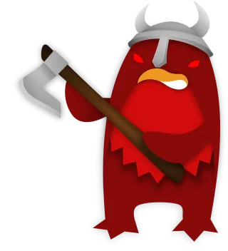 Viking Axe Penguin Stickdatei