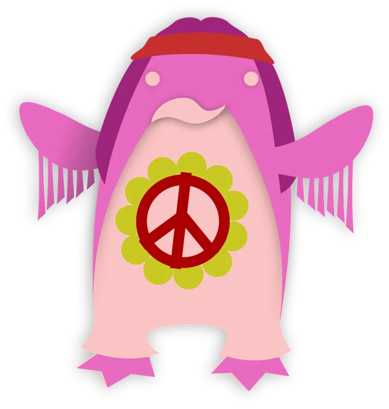 Hippie Tux Animal Stickdatei – Tiere