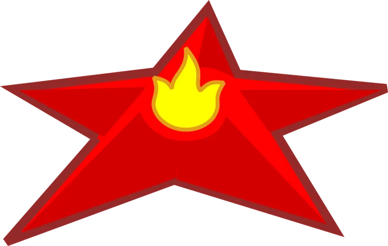 Star Fire Flame Stickdatei – Natur