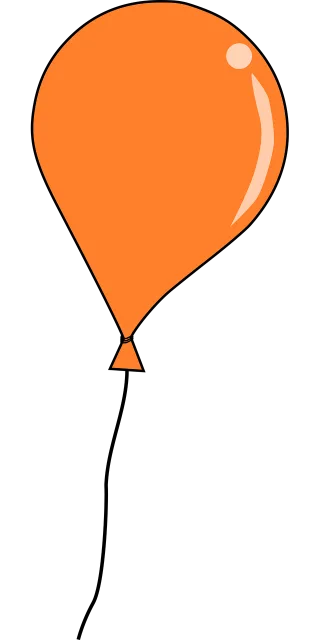 Balloon Party Orange Stickdatei