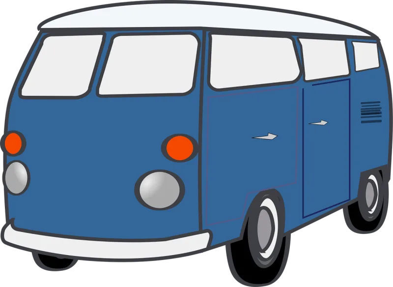 Van Camping Automobile Stickdatei – Fahrzeuge