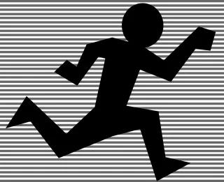 Sprinting Running Jogging Stickdatei