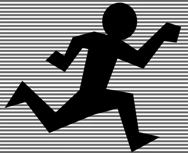 Sprinting Running Jogging Stickdatei – Sport