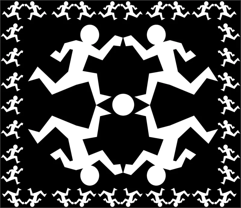 Soccer Football Sprinting Stickdatei – Sport