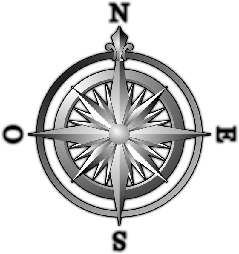 Compass Wind rose Compass rose Stickdatei – Blumen