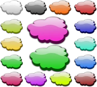 Clouds Speech bubble Thinking Stickdatei