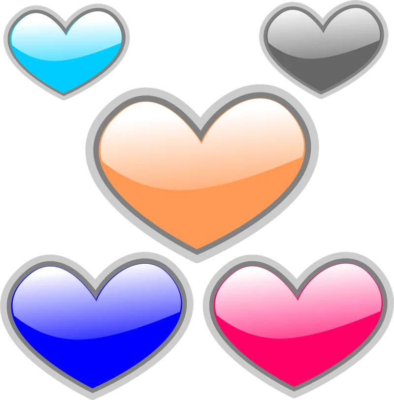 Gloss Glossy Hearts Stickdatei – Herzen & Liebe