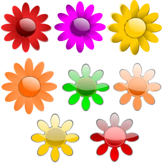 Daisies Flowers Nature Stickdatei – Blumen