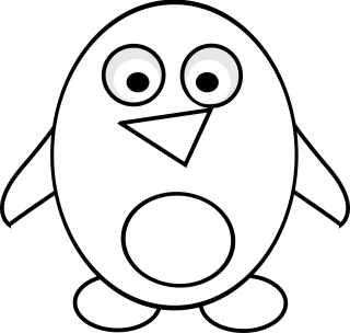 Penguin Tux Animal Stickdatei