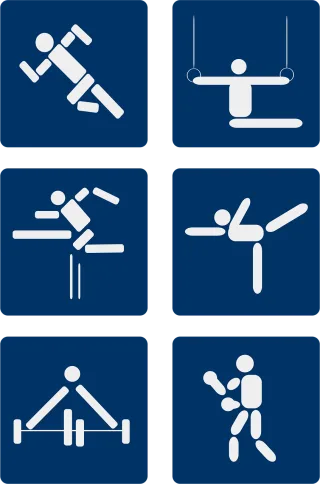 Athletics Gymnastics Athletic sports Stickdatei