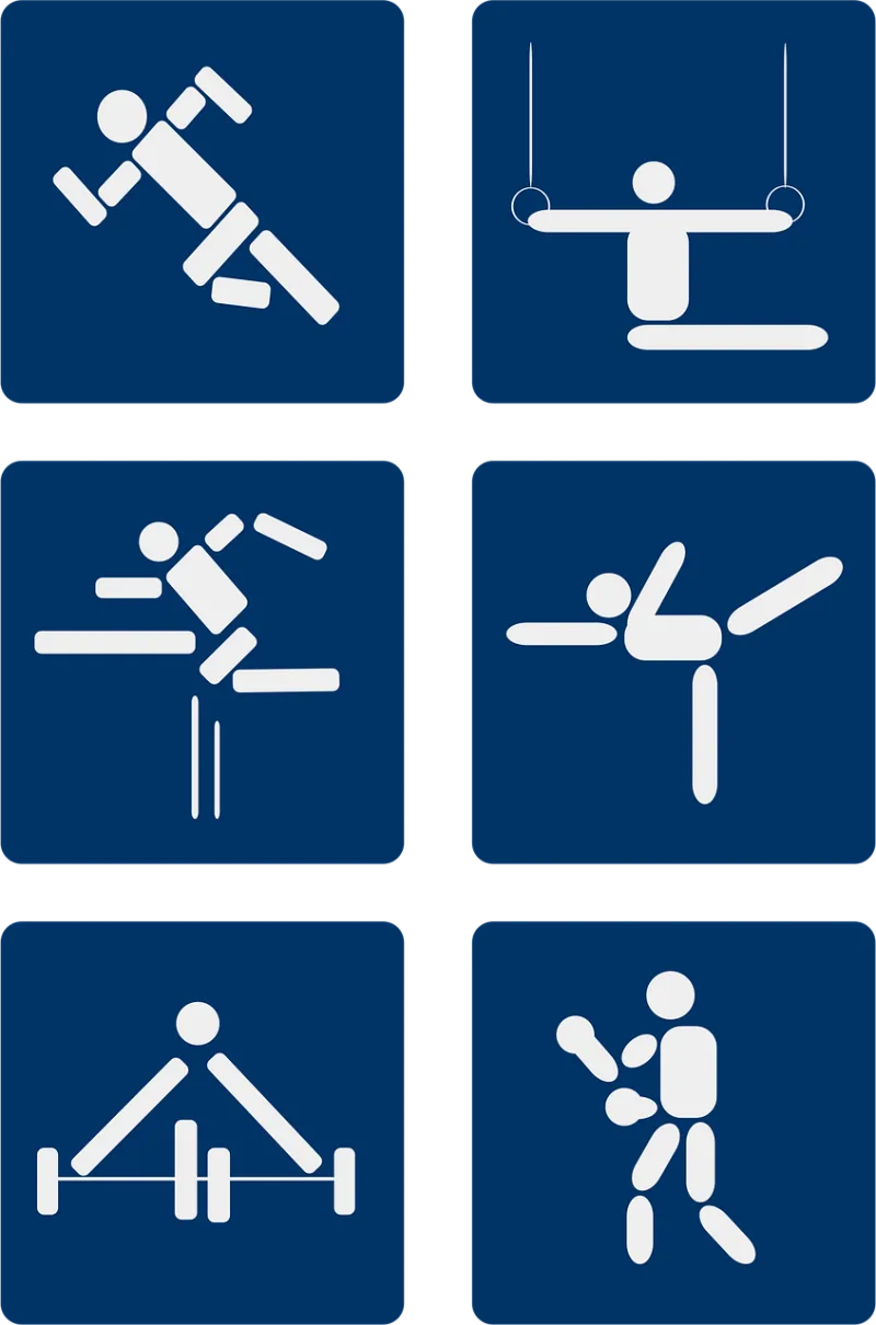 Athletics Gymnastics Athletic sports Stickdatei – Sport