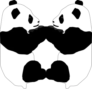 Panda Bears Baby Stickdatei
