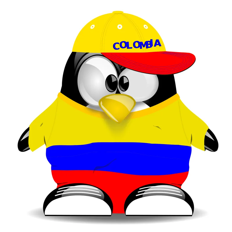 Penguin Colombia Tux Stickdatei – Tiere