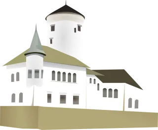 Monastery Building Castle Stickdatei