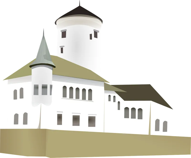 Monastery Building Castle Stickdatei – Kinder