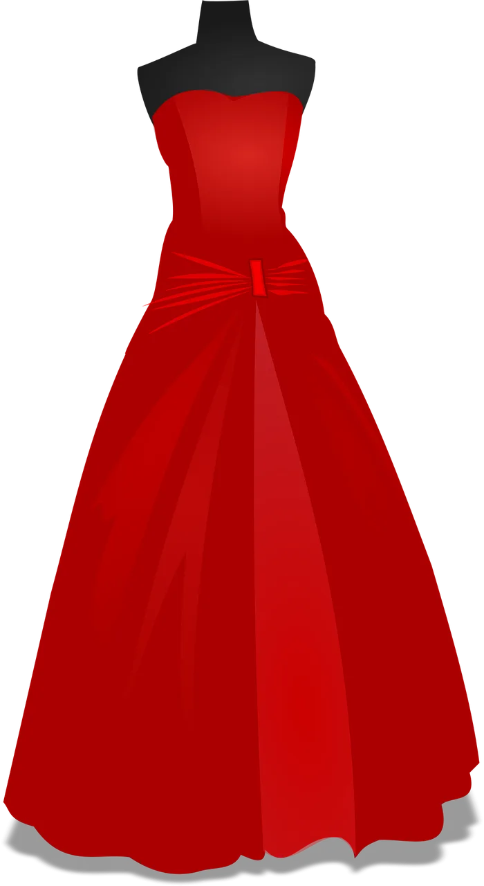 Gown Red Robe Stickdatei – Herzen & Liebe