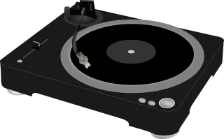 Record player Gramophone Turntable Stickdatei – Musik
